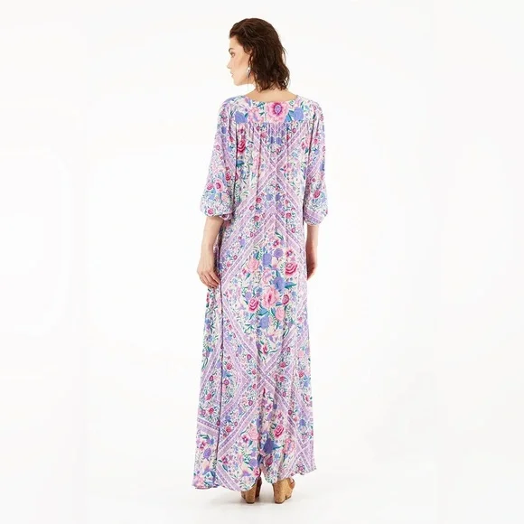 SPELL & The Gypsy Babushka Mary Kate Gown lavender oversized fit with bra - Picture 4 of 14